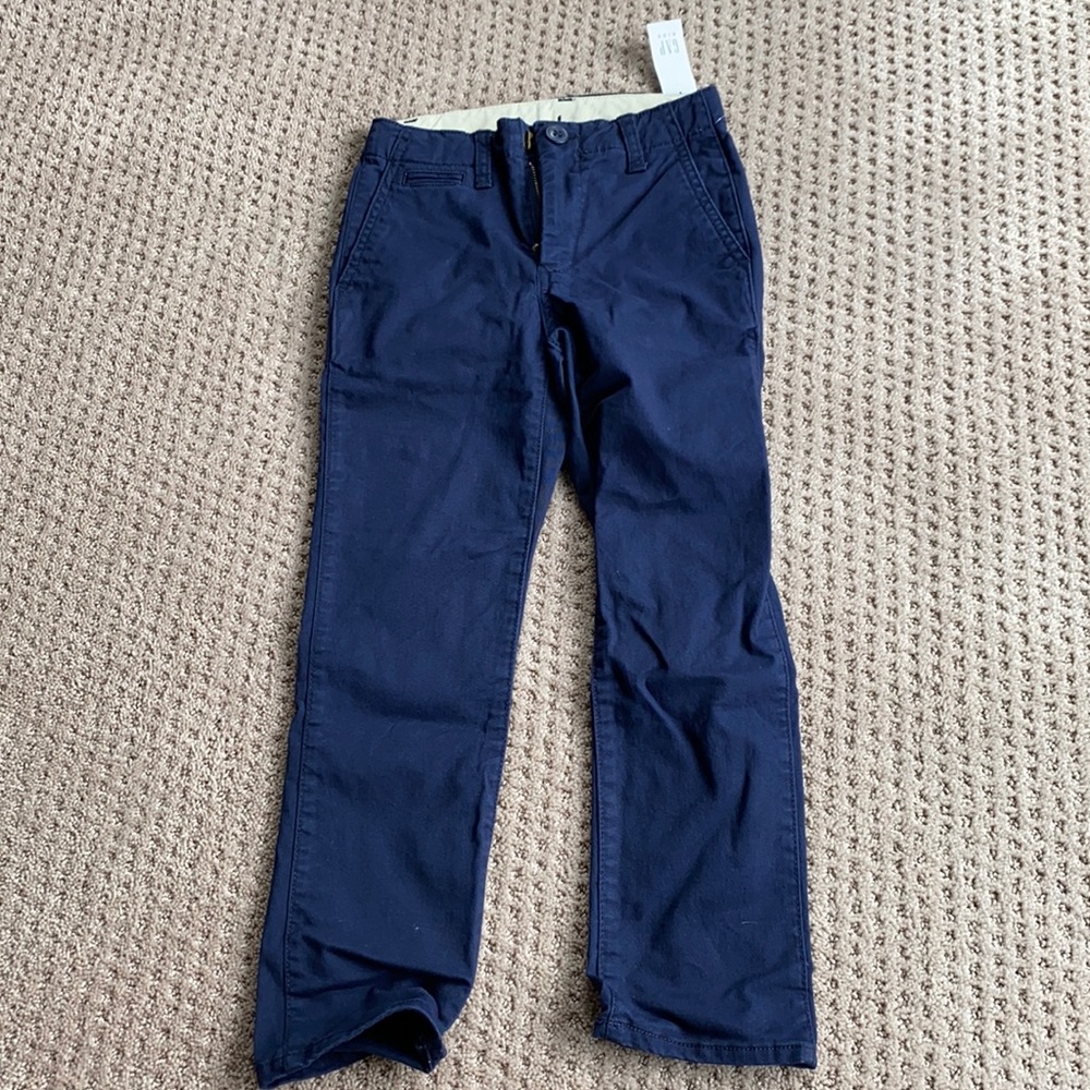 Gap Kids, boys navy blue dress pants, school pants, size 6 slim. New with tags.